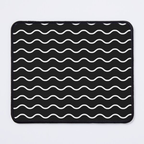 Item preview, Black And White Waves Pattern designed and sold by pattern-archive.