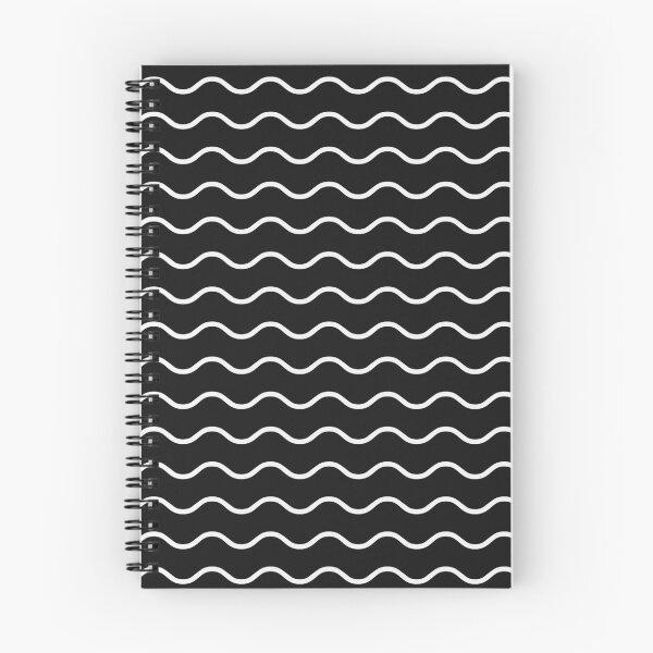 Item preview, Black And White Waves Pattern designed and sold by pattern-archive.