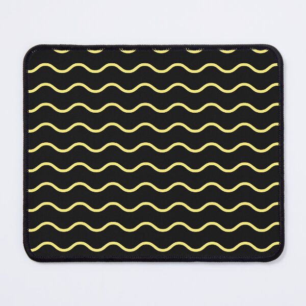 Item preview, Black And Yellow Waves Pattern designed and sold by pattern-archive.