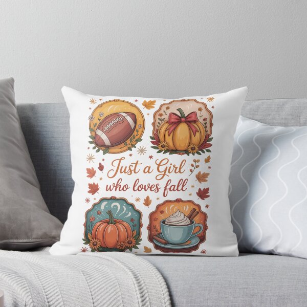 Item preview, Just A Girl Who Loves Fall Pumpkin Cozy Autumn designed and sold by TrinaEspinoza.