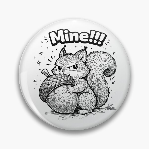 Item preview, Cute Squirrel Holding Acorn Mine!!! designed and sold by TasiaZenzura.