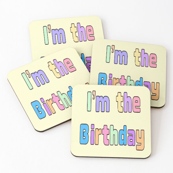 Item preview, “I'm The Birthday" Colorful Retro Aesthetic — Birthday Girl Squad & Party Gift designed and sold by Artonmytee.