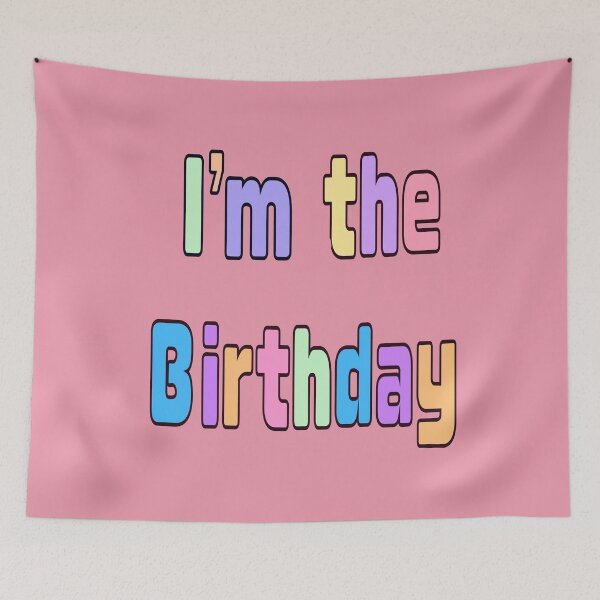 Item preview, “I'm The Birthday" Colorful Retro Aesthetic — Birthday Girl Squad & Party Gift designed and sold by Artonmytee.