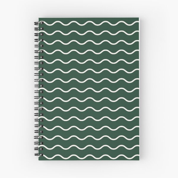Item preview, Green And Cream Waves Pattern designed and sold by pattern-archive.