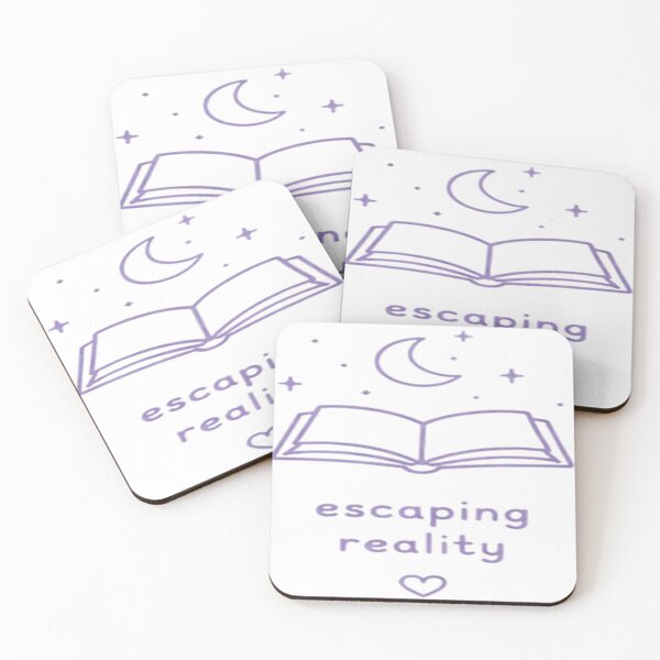 Item preview, Escaping Reality – Purple Book Aesthetic Minimal Design designed and sold by Velora Design .