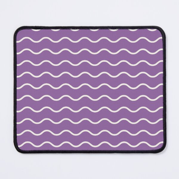 Item preview, Purple And Cream Waves Pattern designed and sold by pattern-archive.