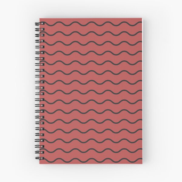 Item preview, Red And Charcoal Waves Pattern designed and sold by pattern-archive.