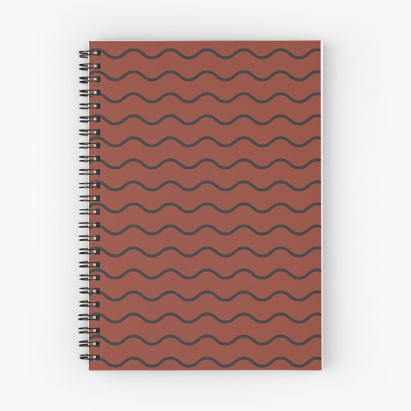 Item preview, Rust And Charcoal Waves Pattern designed and sold by pattern-archive.