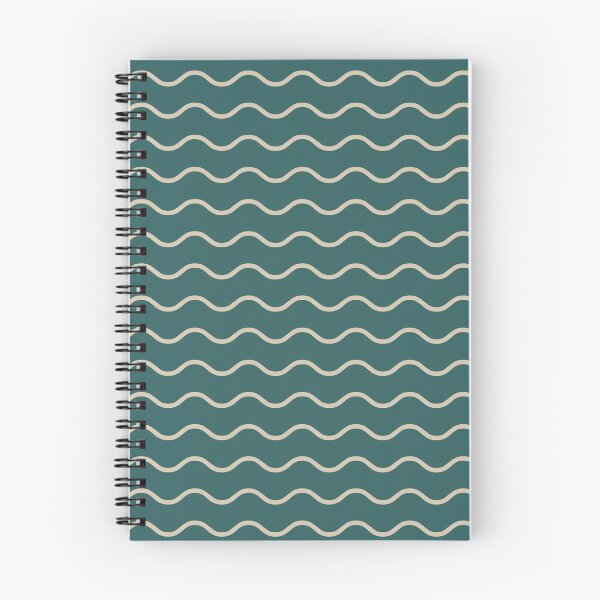 Item preview, Teal And Beige Waves Pattern designed and sold by pattern-archive.