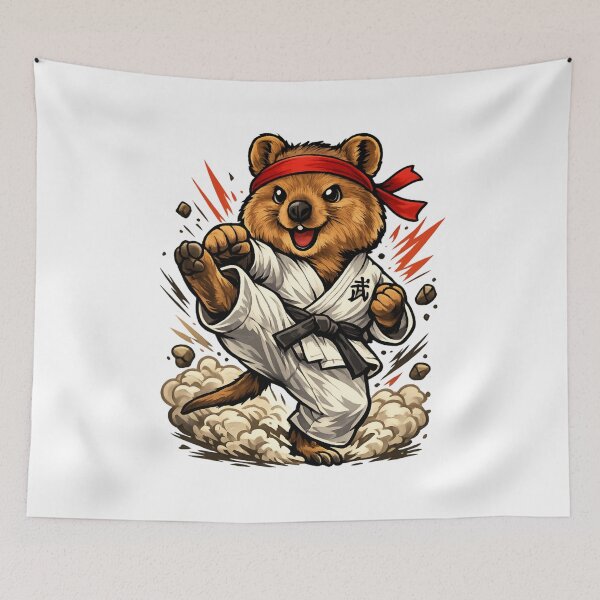 Item preview, Karate Quokka Warrior - Cute Martial Arts designed and sold by SidTastic .