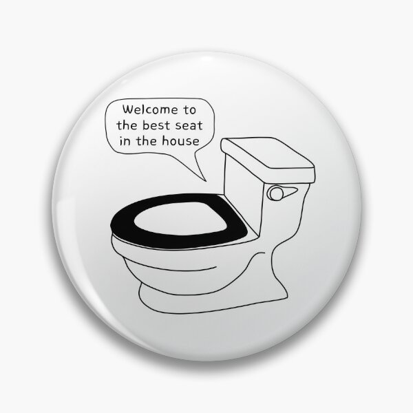 Item preview, The best seat in the house - toilet humor designed and sold by Stick People Designs.
