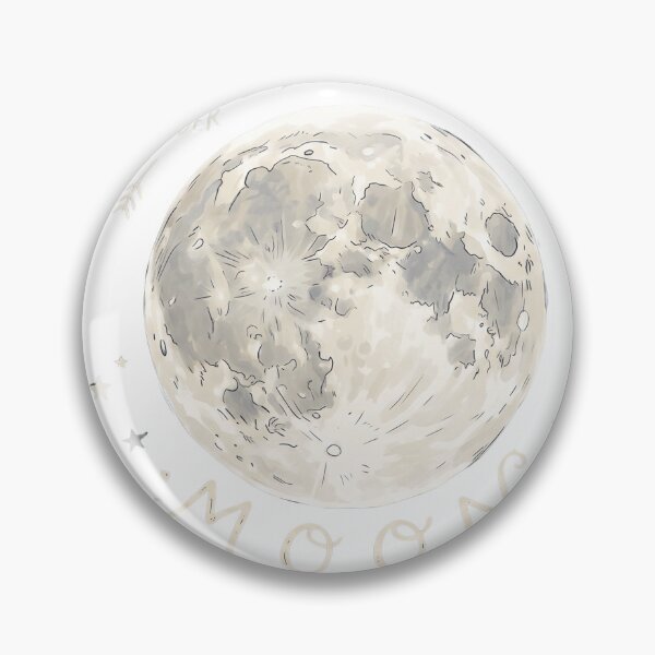 Item preview, Celestial Moon Vintage Illustration – Dreamy Lunar Aesthetic Art designed and sold by Biwbiwty.