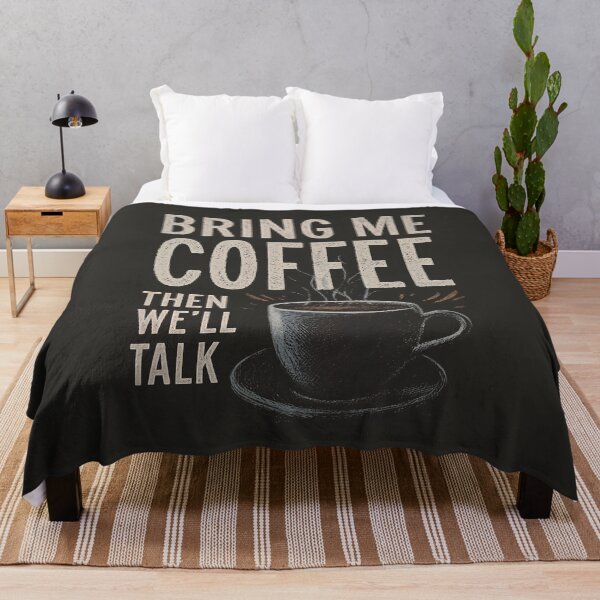 Item preview, Bring Me Coffee Then We'll Talk designed and sold by RebenCantik.