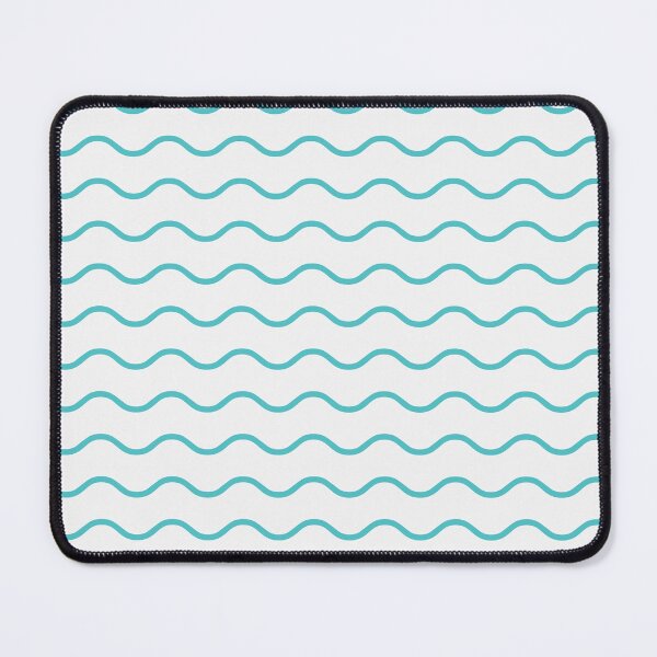 Item preview, White And Aqua Waves Pattern designed and sold by pattern-archive.