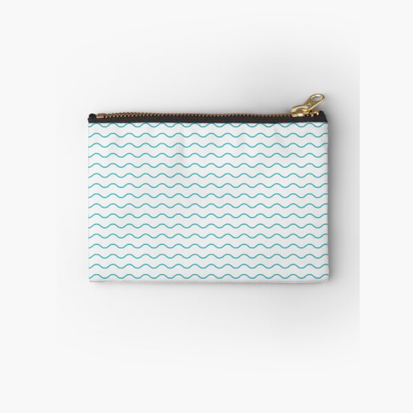 Item preview, White And Aqua Waves Pattern designed and sold by pattern-archive.