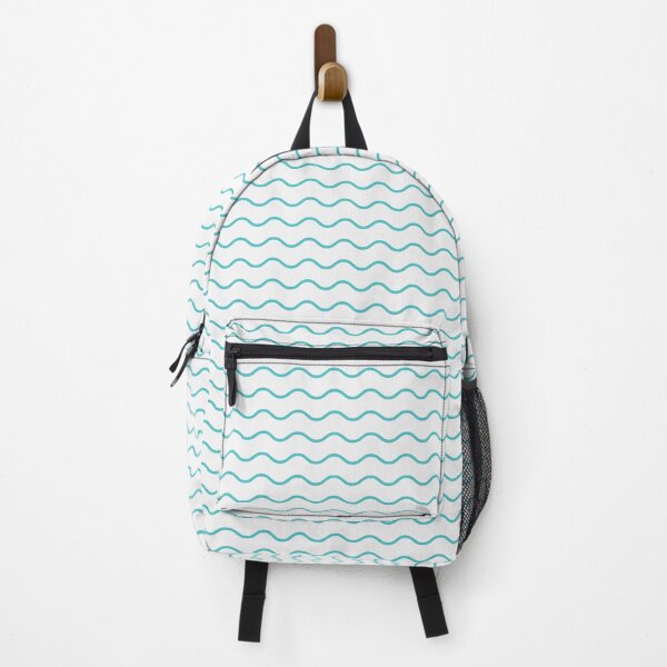 Item preview, White And Aqua Waves Pattern designed and sold by pattern-archive.