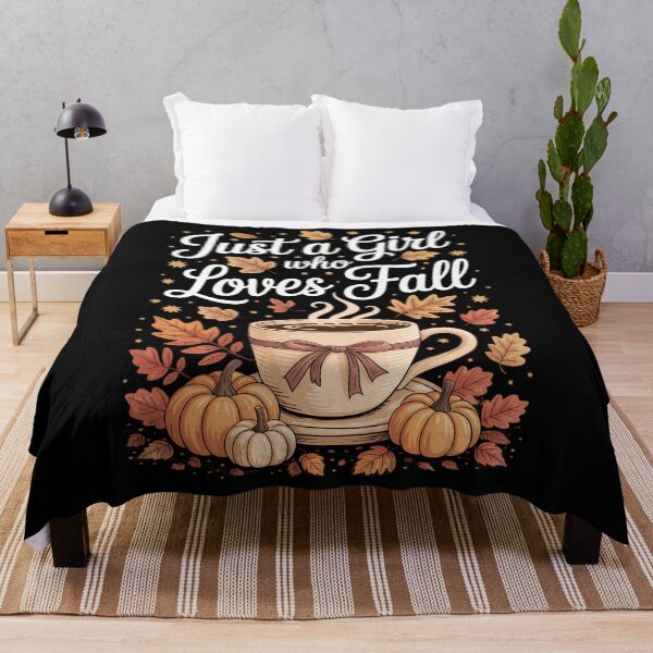 Item preview, Just A Girl Who Loves Fall Pumpkin Spice Leaves Autumn designed and sold by TrinaEspinoza.