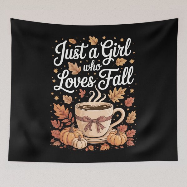 Item preview, Just A Girl Who Loves Fall Pumpkin Spice Leaves Autumn designed and sold by TrinaEspinoza.