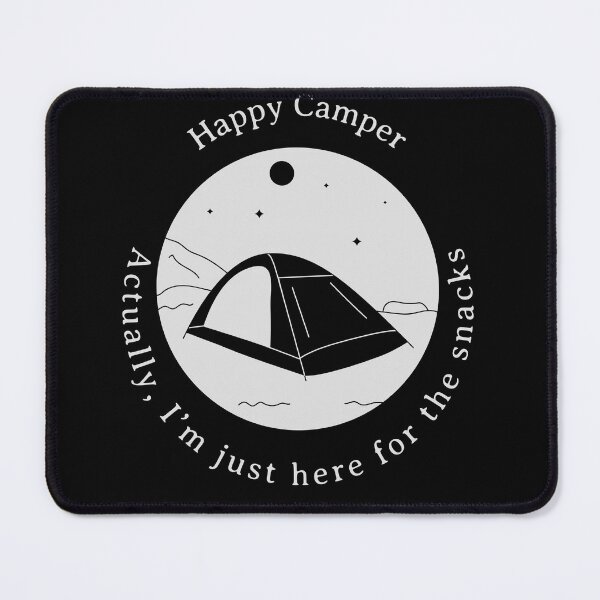Item preview, Happy Camper Snacks Quote - Funny Outdoor Camping Graphic designed and sold by AbulailArt.