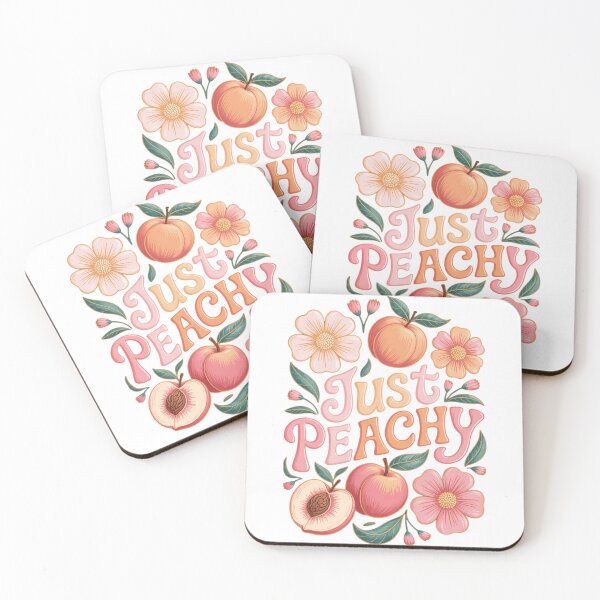 Item preview, Just Peachy Peach Fruit Summer Floral Graphic Sunshine Vibes Cute Summer designed and sold by TrinaEspinoza.