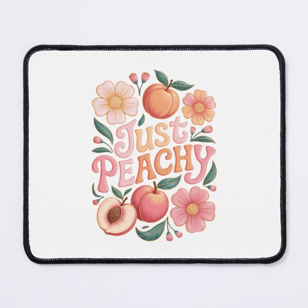 Item preview, Just Peachy Peach Fruit Summer Floral Graphic Sunshine Vibes Cute Summer designed and sold by TrinaEspinoza.