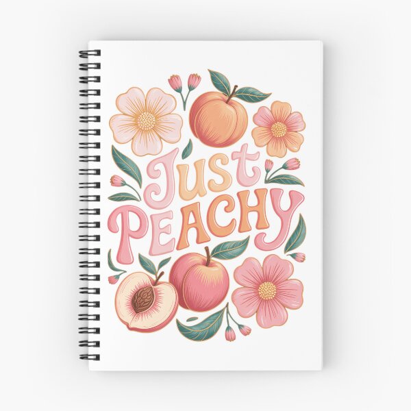 Item preview, Just Peachy Peach Fruit Summer Floral Graphic Sunshine Vibes Cute Summer designed and sold by TrinaEspinoza.