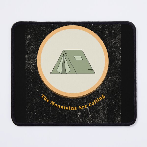 Item preview, The Mountains Are Calling Retro Camping Badge - Wilderness Adventure Graphic designed and sold by AbulailArt.