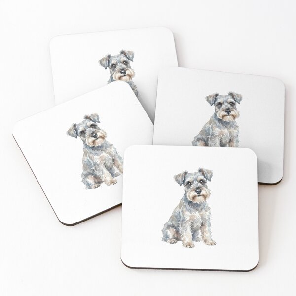 Item preview, Cute Watercolor Miniature Schnauzer designed and sold by SOUFIANE1991.