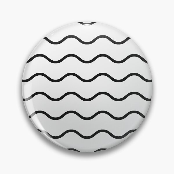 Item preview, White And Black Waves Pattern designed and sold by pattern-archive.