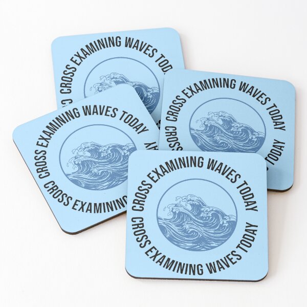 Item preview,  Cross Examining Waves Funny Lawyer Beach Pun Legal Humor Attorney Vacation Quote designed and sold by Creations by lyne.