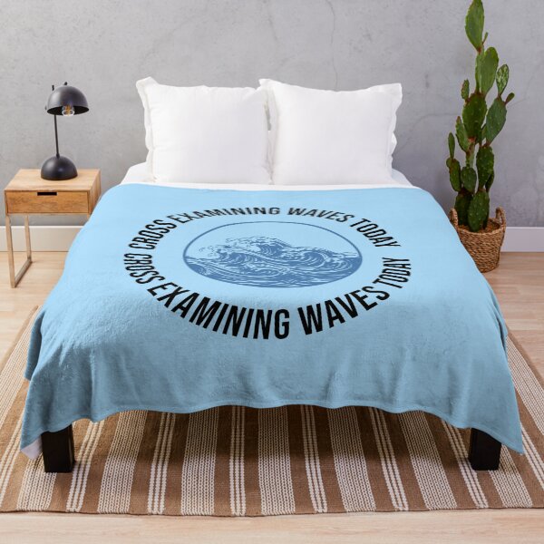 Item preview,  Cross Examining Waves Funny Lawyer Beach Pun Legal Humor Attorney Vacation Quote designed and sold by Creations by lyne.