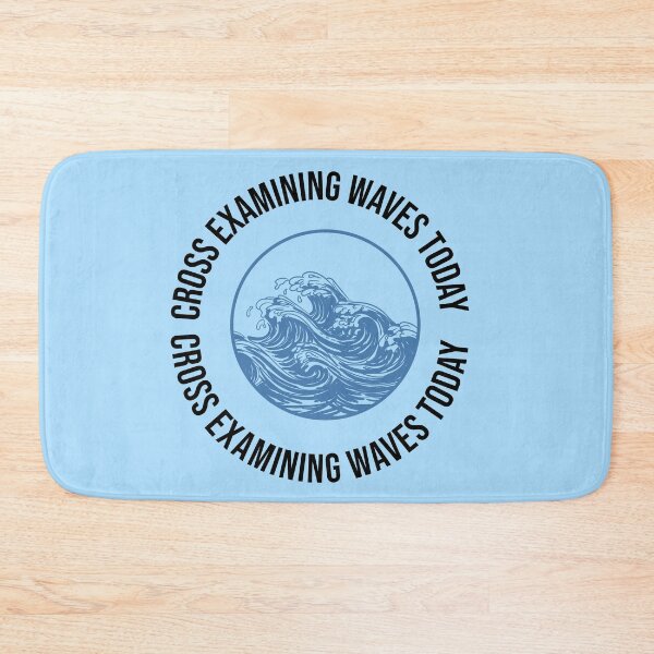 Item preview,  Cross Examining Waves Funny Lawyer Beach Pun Legal Humor Attorney Vacation Quote designed and sold by Creations by lyne.