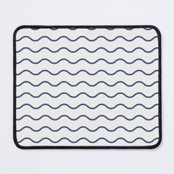 Item preview, White And Blue Waves Pattern designed and sold by pattern-archive.