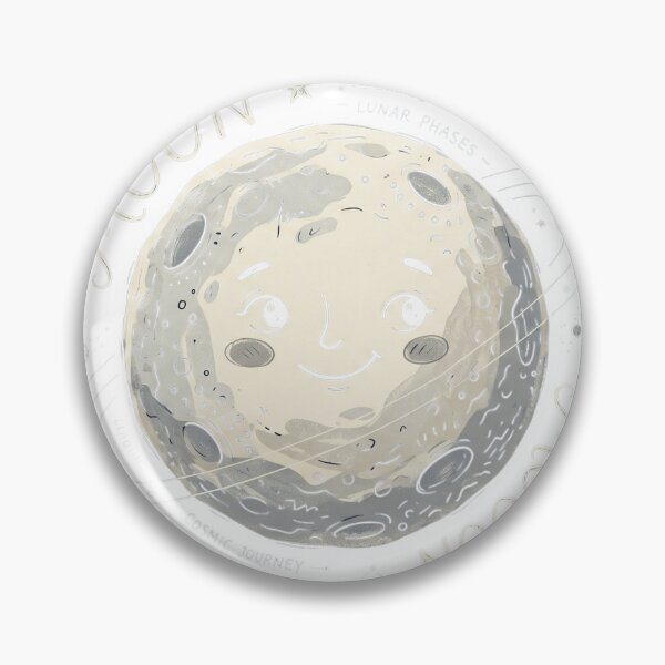Item preview, Cute Celestial Moon Cartoon Illustration – Dreamy Lunar Art designed and sold by Biwbiwty.