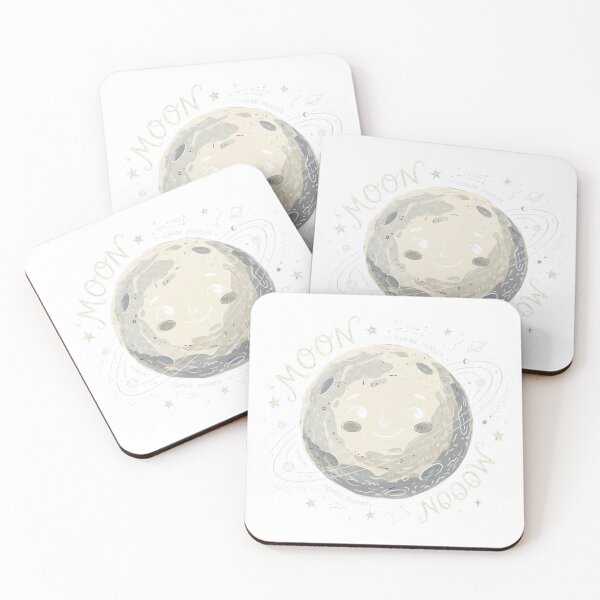 Item preview, Cute Celestial Moon Cartoon Illustration – Dreamy Lunar Art designed and sold by Biwbiwty.
