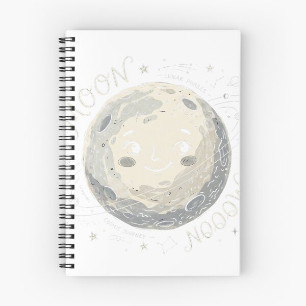 Item preview, Cute Celestial Moon Cartoon Illustration – Dreamy Lunar Art designed and sold by Biwbiwty.