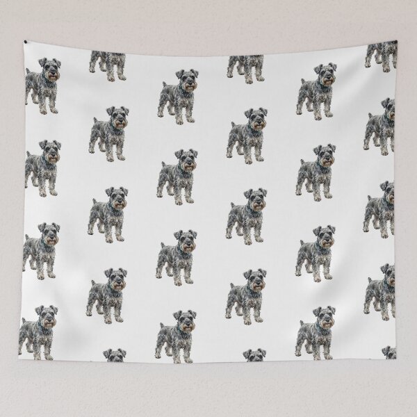 Item preview, Lindo Schnauzer miniatura en acuarela designed and sold by SOUFIANE1991.
