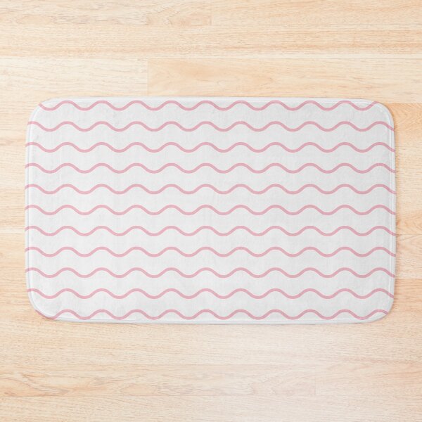 Item preview, White And Blush Waves Pattern designed and sold by pattern-archive.
