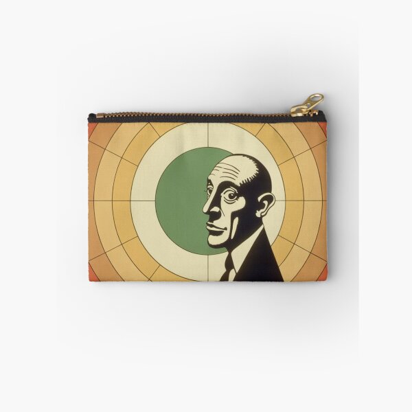 Item preview, Male Portrait in Black and White with Ochre Circles designed and sold by RAISC.