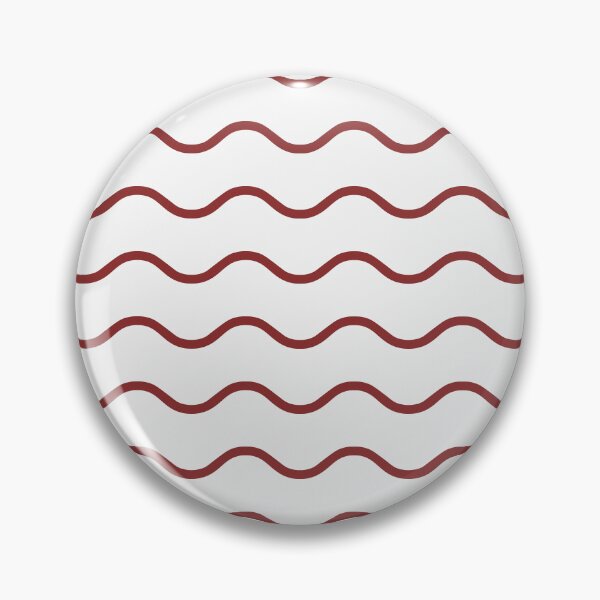 Item preview, White And Brick Red Waves Pattern designed and sold by pattern-archive.