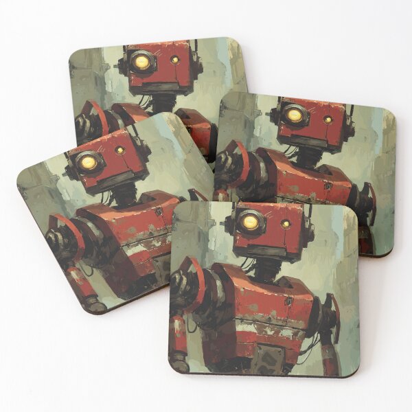 Item preview, The Crimson Sentinel - Retro Robot designed and sold by bapupa.