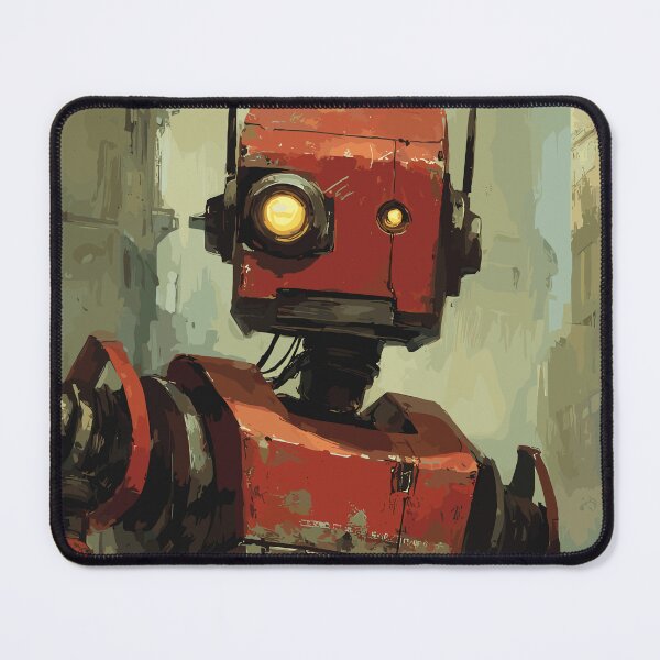 Item preview, The Crimson Sentinel - Retro Robot designed and sold by bapupa.