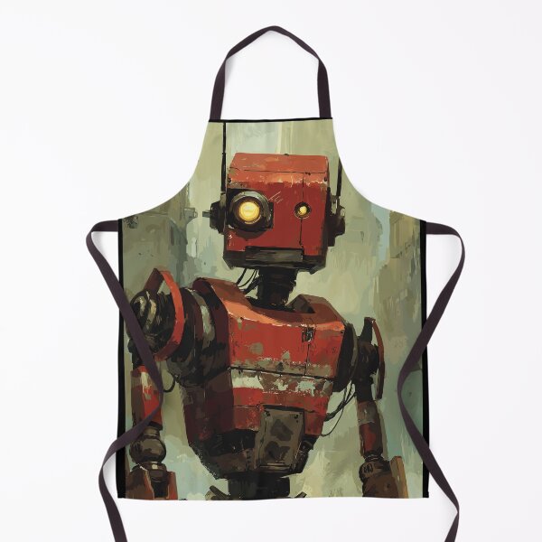 Item preview, The Crimson Sentinel - Retro Robot designed and sold by bapupa.