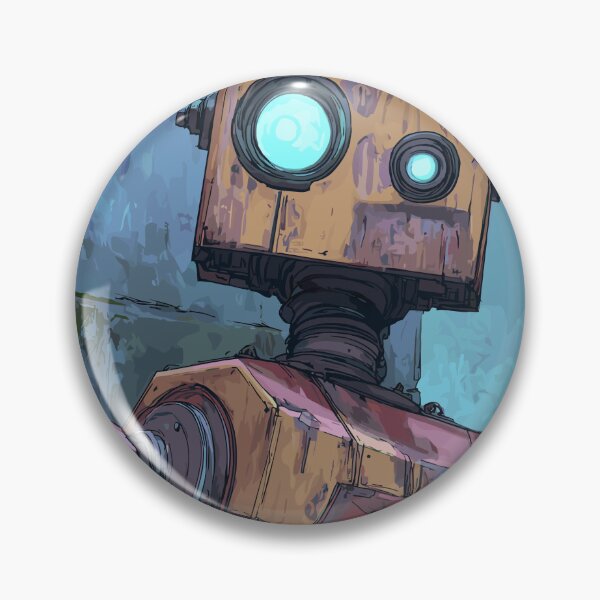 Item preview, Rust and Cyan - Retro Robot designed and sold by bapupa.