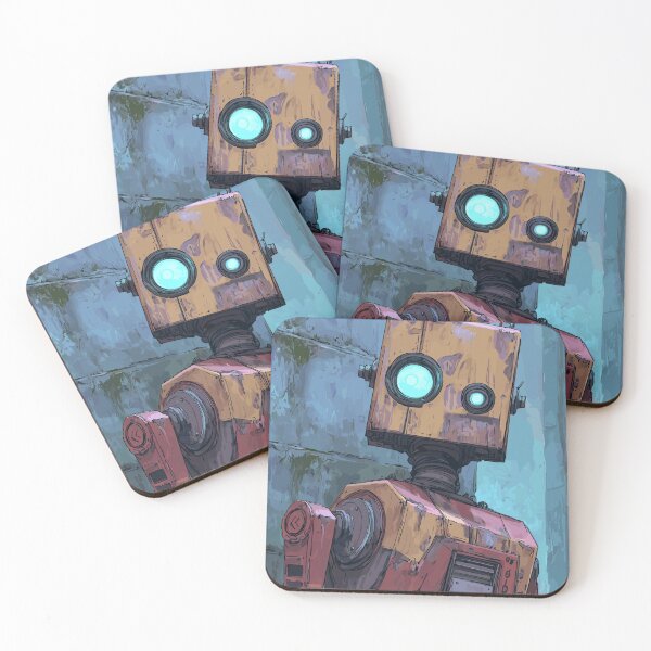 Item preview, Rust and Cyan - Retro Robot designed and sold by bapupa.