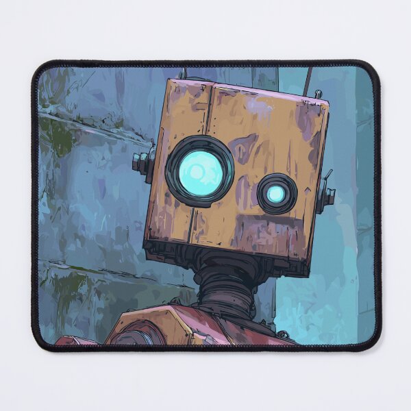 Item preview, Rust and Cyan - Retro Robot designed and sold by bapupa.