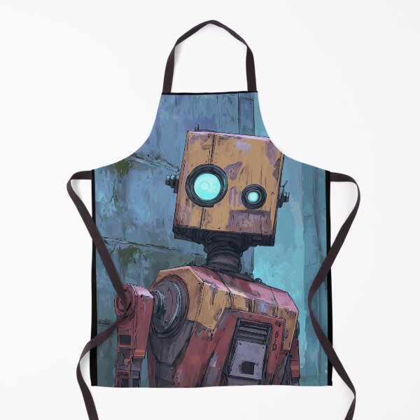 Item preview, Rust and Cyan - Retro Robot designed and sold by bapupa.