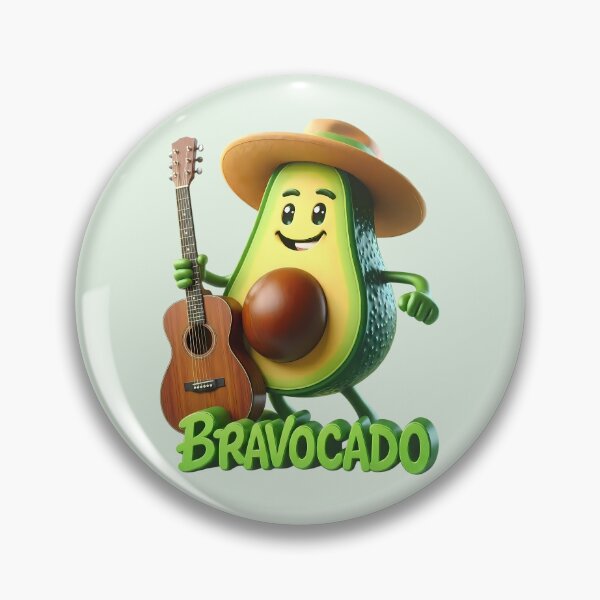 Item preview, Avocado with a guitar – World Music Day designed and sold by Art-Arcade6.