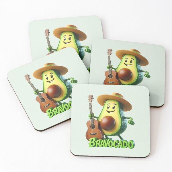 Item preview, Avocado with a guitar – World Music Day designed and sold by Art-Arcade6.