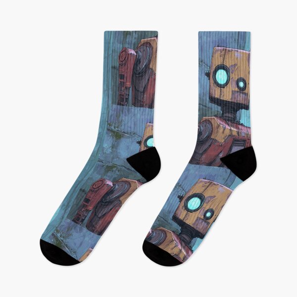 Item preview, Rust and Cyan - Retro Robot designed and sold by bapupa.